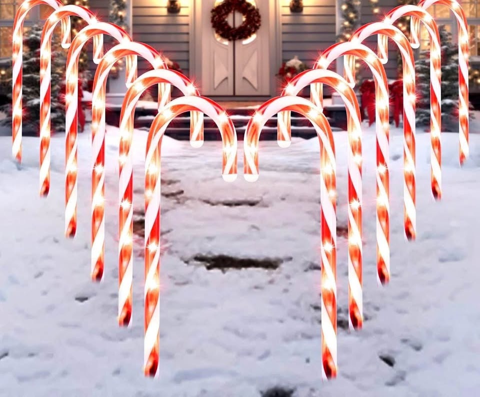 28-inch Green n Red Candy Canes (3 * 3)