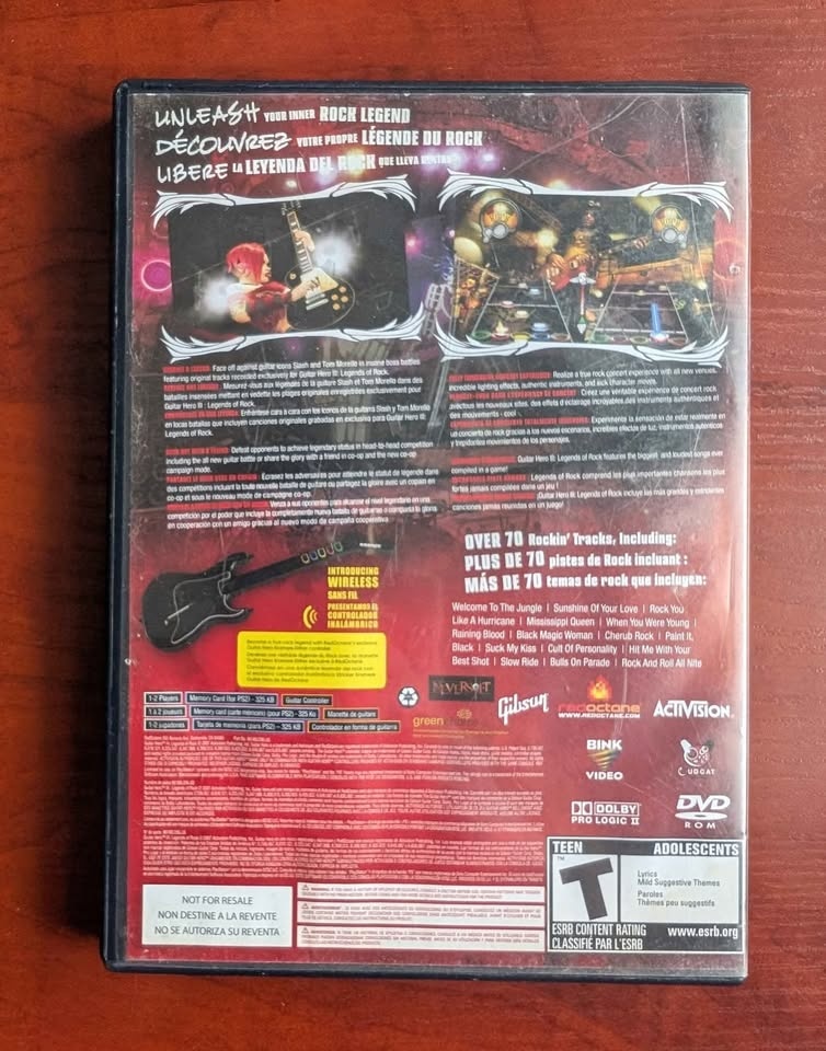 Guitar Hero III Legends of Rock - Sony PS2 Game - photo 3