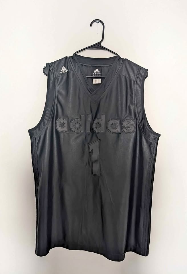 Vintage Adidas Tracy McGrady T-Mac Era Black on Black Basketball