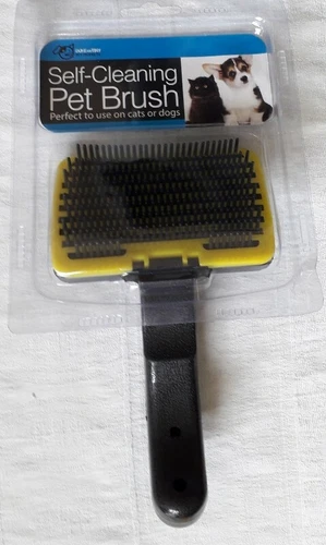 Self Cleaning Pet Brush for Medium to Long Hair Cats/Dogs - photo 2