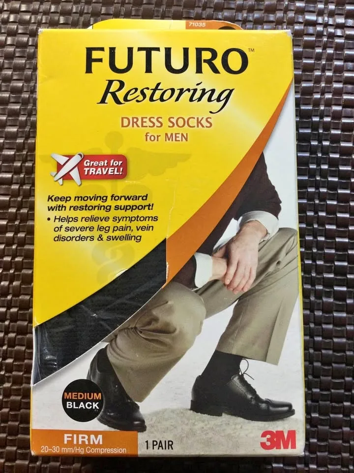 NEW * Men's Restoring Dress Socks, Medium, Black