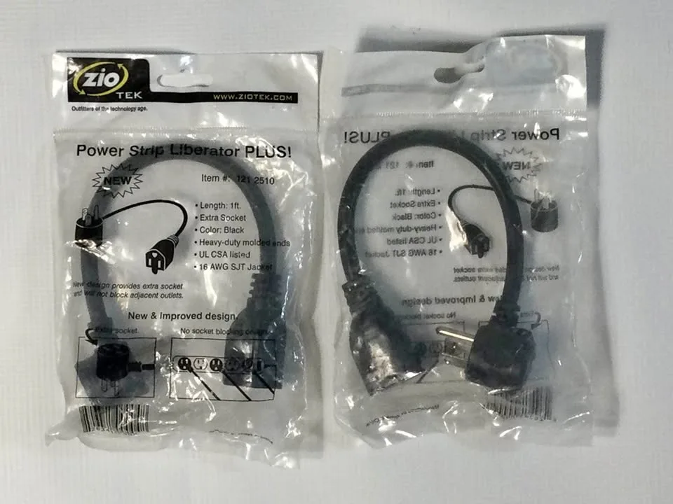 Bundle of 2 Zio Tek Power Strip Liberators PLUS