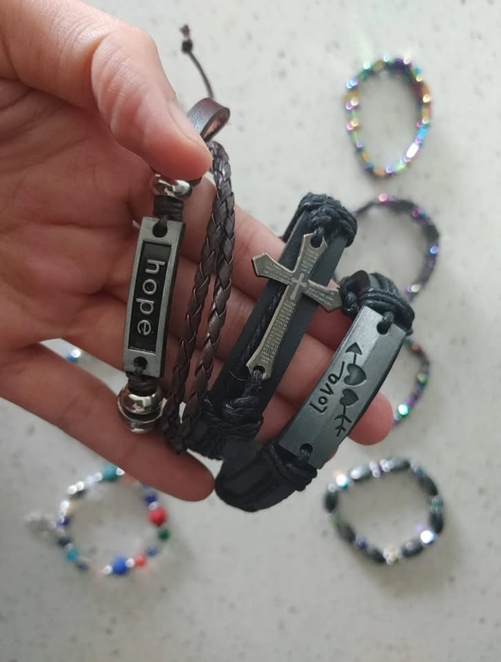Bracelets - Evil Eye Protection, Lucky Charm, Rainbow Hematite B - photo 2