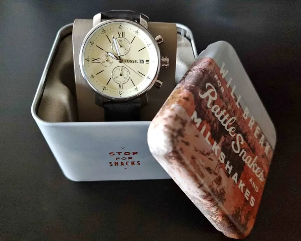 Fossil Rhett Chronograph Brown Leather Strap Watch