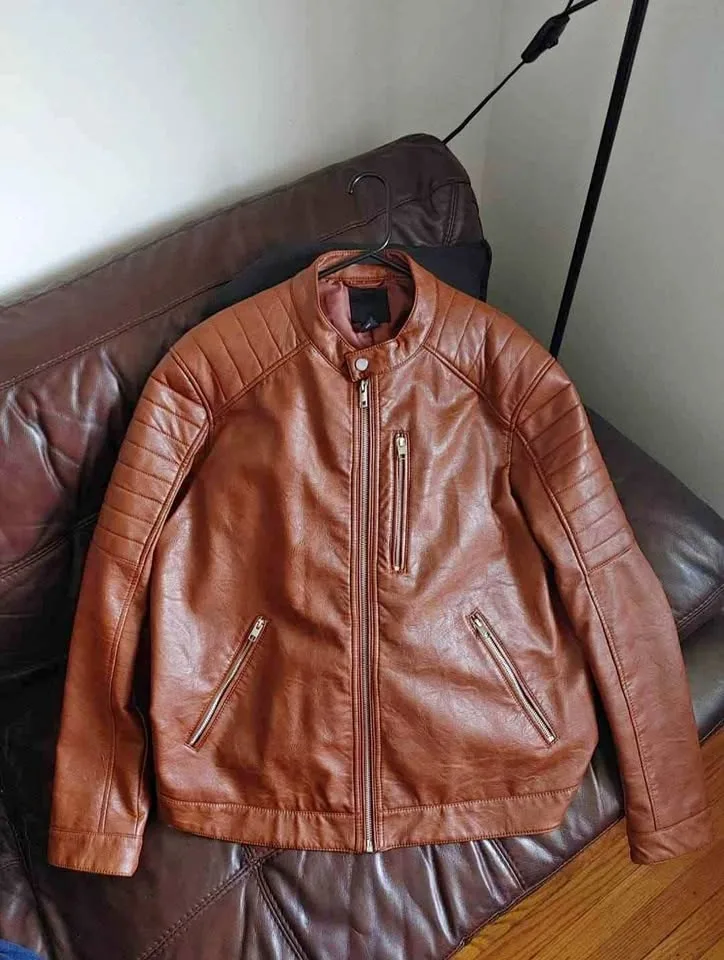 Biker Jacket - Brown