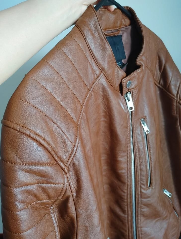 Biker Jacket - Brown - photo 2