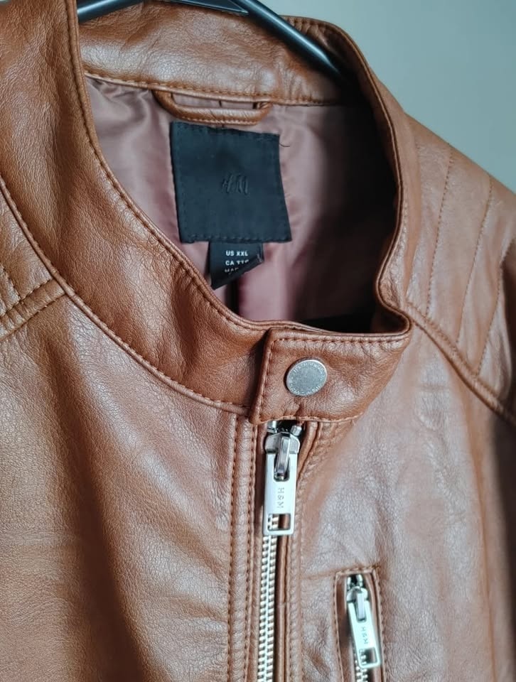 Biker Jacket - Brown - photo 3