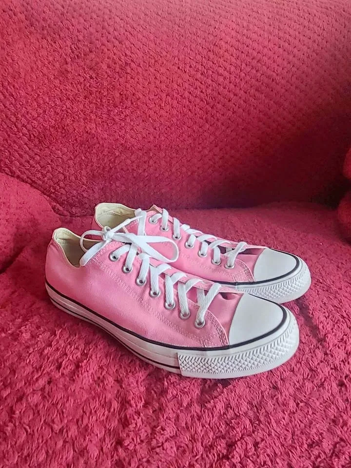 Converse - Unisex All Star Low Top - Pink/White / Size: M12