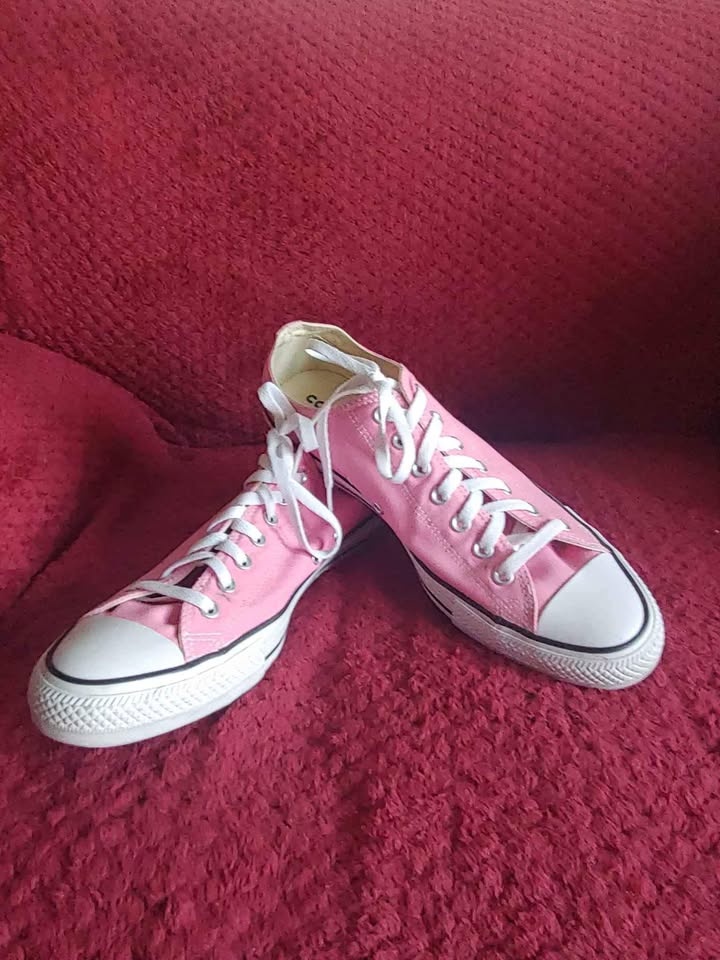 Converse - Unisex All Star Low Top - Pink/White / Size: M12 - photo 3