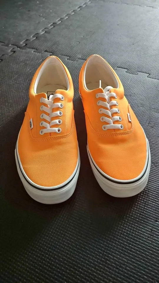Vans - Unisex Era Shoes - Orange/White - Size: Men 12 - Like New