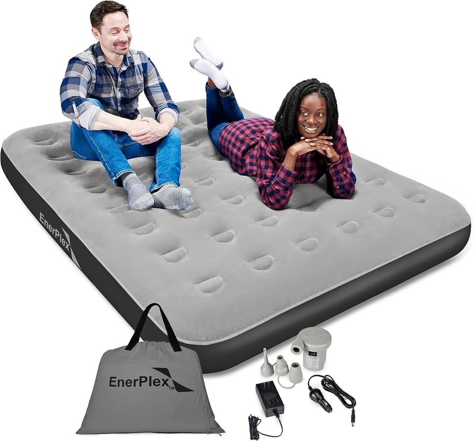 EnerPlex Queen Camping Airbed with High Speed Pump