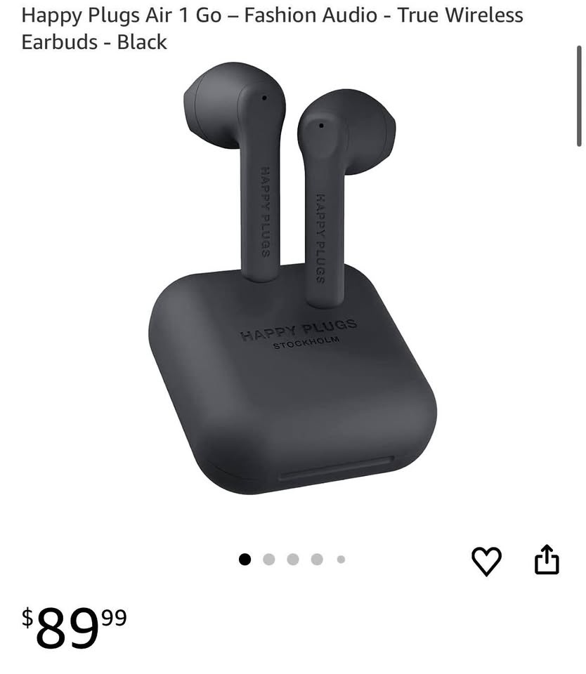 Happy Plugs Air 1 Go True Wireless Bluetooth Ear Plugs