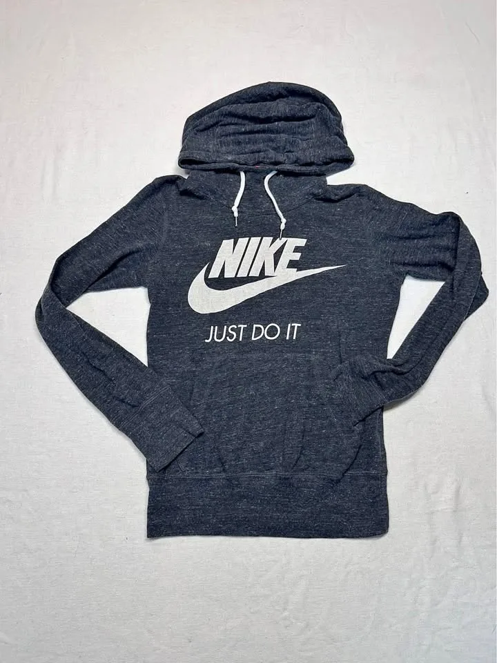 Nike Just Do It Sweater Hood Long Sleeve Womens XSmall