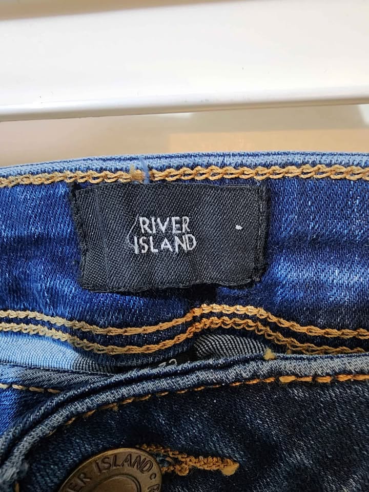 NEW Mens blue River Island skins jeans 32/32 - photo 2