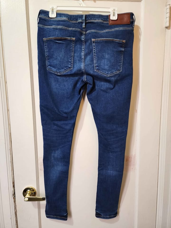 NEW Mens blue River Island skins jeans 32/32 - photo 4