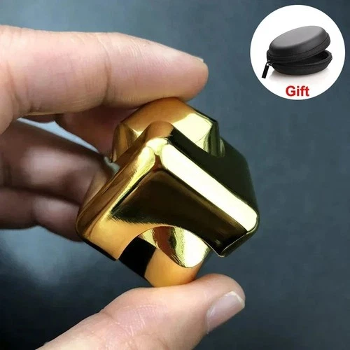 Alloy Cube Spinner Fingertip Gyroscope Fidget Anti Stress Toys - photo 2