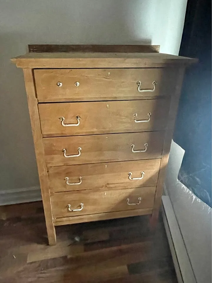 Wooden refurbished dresser. Pick up only