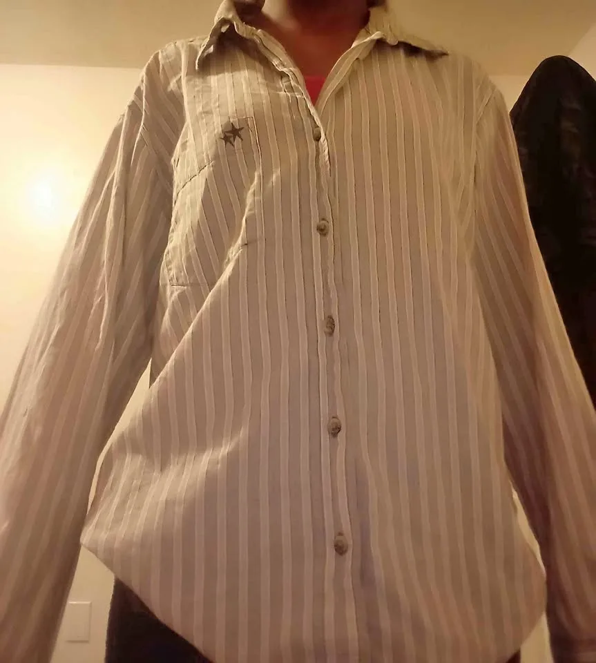 Striped button up shirt