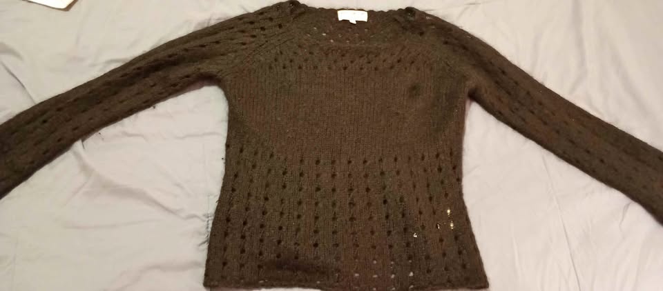 Black knit sweater