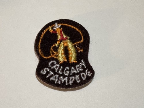 Calgary Stampede Felt Patch 1.5" x 1.5" Vintage Cowboy Rodeo