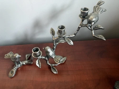 Vintage Birds on a Branch Candelabra - photo 3