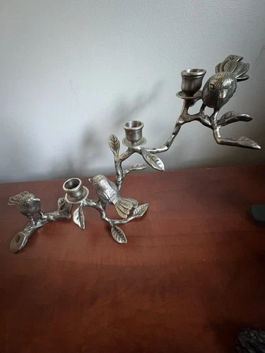 Vintage Birds on a Branch Candelabra - photo 4