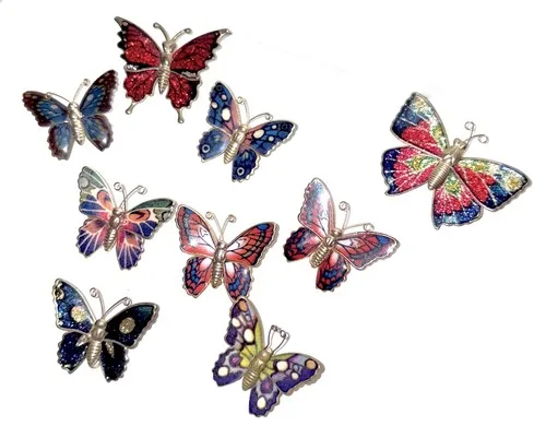 Vintage 1980’s Butterfly Brooch Collection Lot of 9