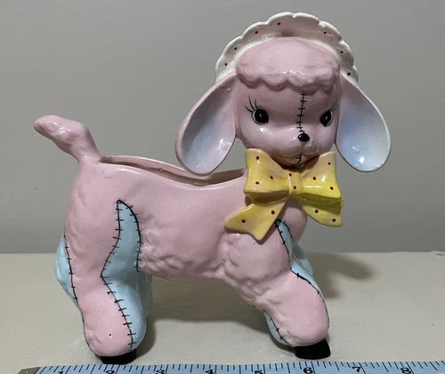 1956 Relpo Porcelain Ceramic Lamb Planter Vase