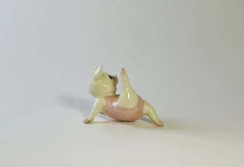Vintage Hagen Renaker Aerobic Pig Figurine - photo 2