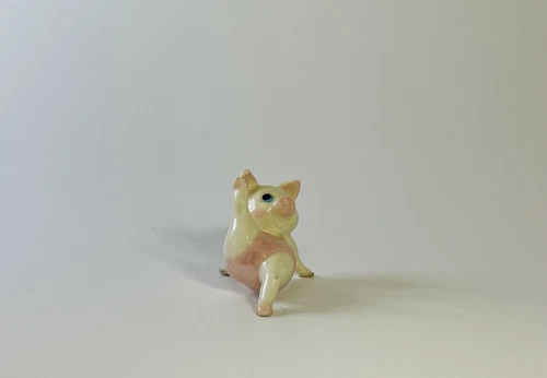 Vintage Hagen Renaker Aerobic Pig Figurine - photo 5