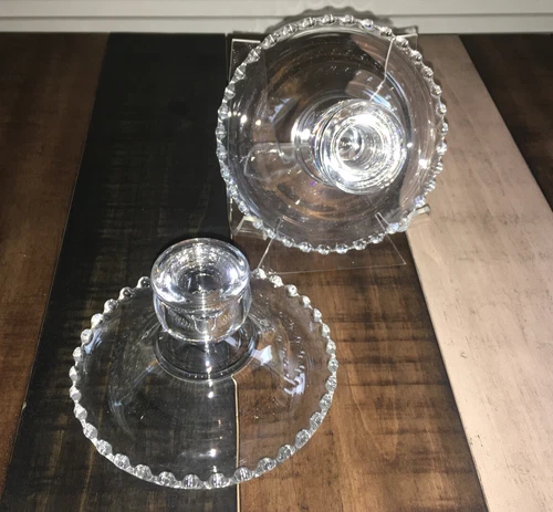 Imperial Glass Candlewick Candlesticks