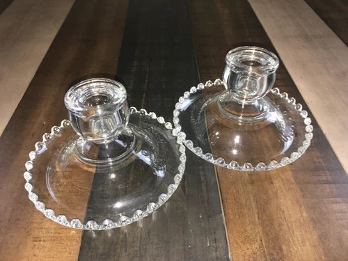 Imperial Glass Candlewick Candlesticks - photo 2