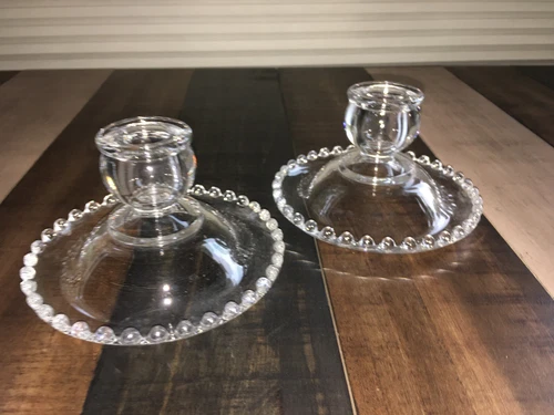 Imperial Glass Candlewick Candlesticks - photo 4