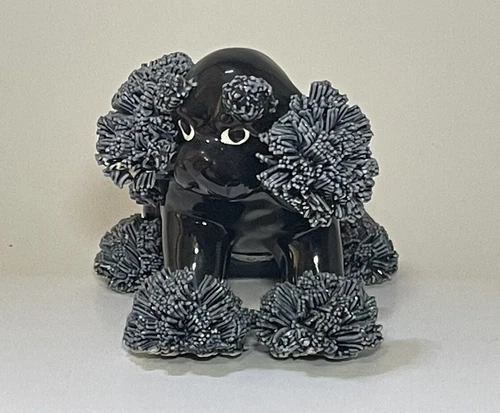 Vintage Japan - Black Spaghetti Poodle Figurine - photo 2