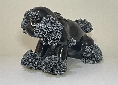 Vintage Japan - Black Spaghetti Poodle Figurine - photo 5