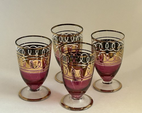 VINTAGE BOHEMIAN GLASSES SET OF 4 - photo 2