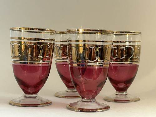 VINTAGE BOHEMIAN GLASSES SET OF 4 - photo 3