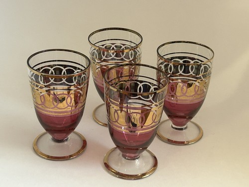 VINTAGE BOHEMIAN GLASSES SET OF 4 - photo 4