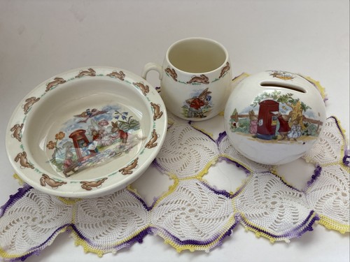 Bunnykins by Royal Doulton Bowl, Mug & Piggy Bank - photo 3