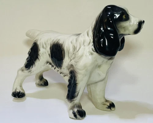 Delightful Vintage Springer Spaniel Porcelain Figurine Approx. 6 - photo 2