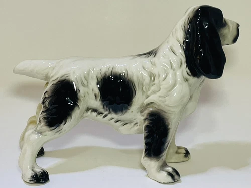 Delightful Vintage Springer Spaniel Porcelain Figurine Approx. 6 - photo 3