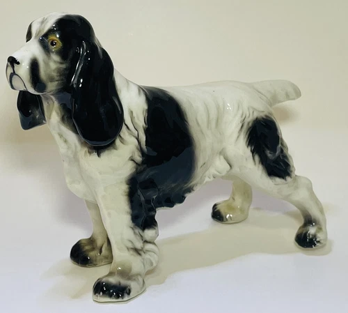 Delightful Vintage Springer Spaniel Porcelain Figurine Approx. 6 - photo 5