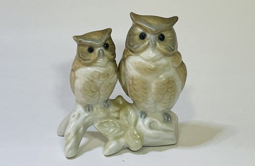 Gorgeous Vintage Otagiri Owls on Branch Figurine Made In Japan - photo 2