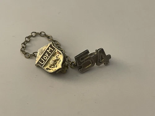 University of Manitoba School Grad Brooch Pin Sterling Silver Si - photo 5