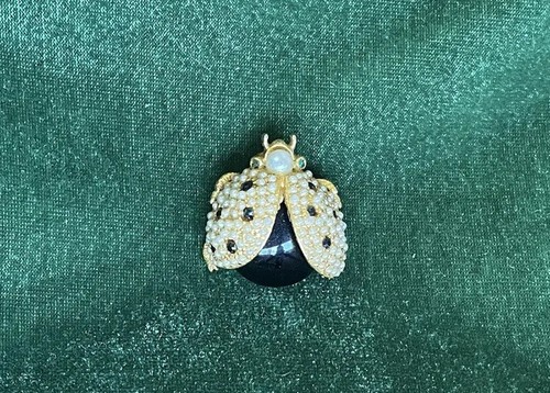 Vintage Hattie Carnegie Ladybug Brooch