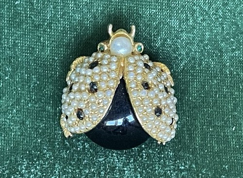 Vintage Hattie Carnegie Ladybug Brooch - photo 4
