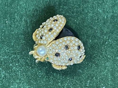 Vintage Hattie Carnegie Ladybug Brooch - photo 5