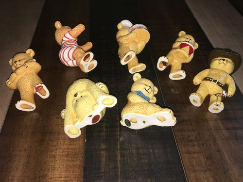 Vintage Adorable Hand Painted Bone China Bear - Lot Of 7 - photo 5