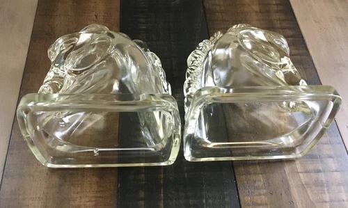 Vintage Federal Glass Horse Head Bookends - photo 3