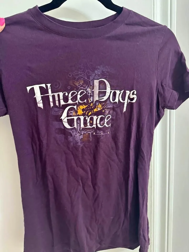 Ladies size small three days gray T-shirt